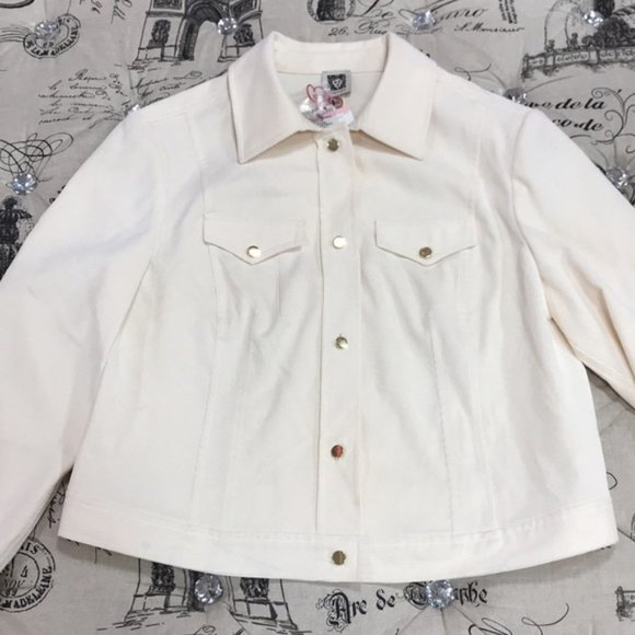 Anne Klein Corduroy Trucker Jacket - Picture 4 of 9